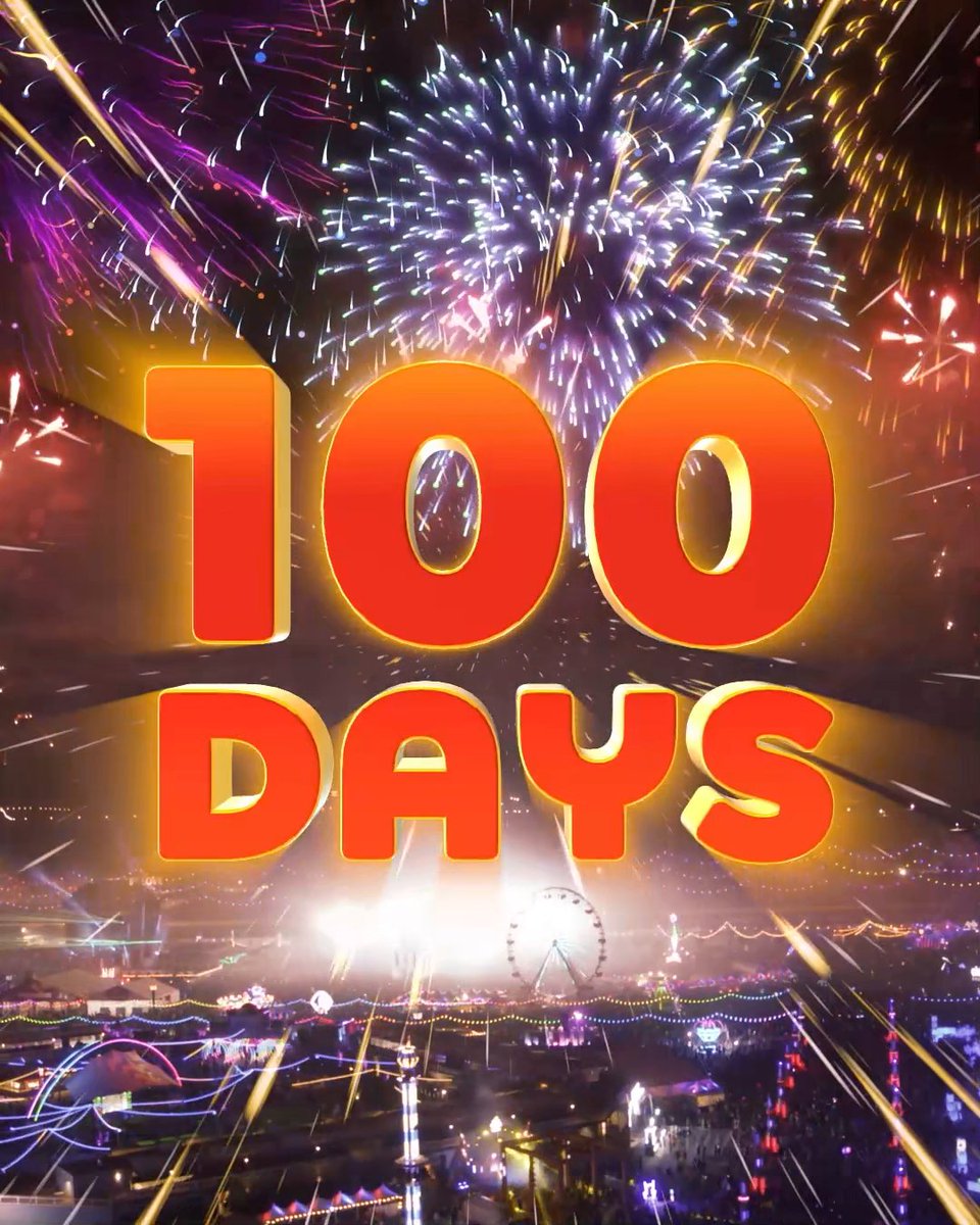 100 DAYS 'til we're back where we belong, Under the Electric Sky.❤️⚡️🎡 #EDCLV2023