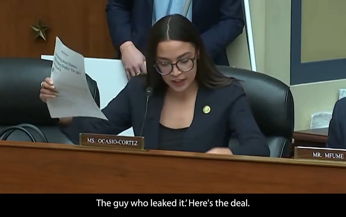 Today, Rep. AOC uncovered that Twitter changed its own content moderation policy after Trump violated it, in order to accommodate his hateful tweets and try to keep him on the platform. "So much for bias against right-wing on Twitter." Watch the full hearing ⬇️