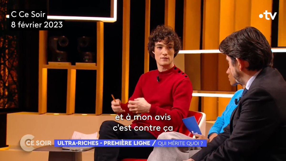 "La question du partage des richesses est posée mais je ne vois pas le rapport avec le mérite ou alors, c'est la question du sens du travail" @ppillaudvivien La suite avec Gérald Bronner, Sylvain Fort,@SamahKaraki et Anne Rosencher ⏰À 22h35 sur @france5tv ➡️