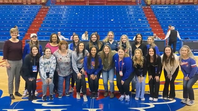 If you see her, you can be her 👏 Last week, we celebrated National Girls and Women in Sports Day with an all-women broadcast and production crew for Kansas Women's Basketball #NGWSD #RockChalk