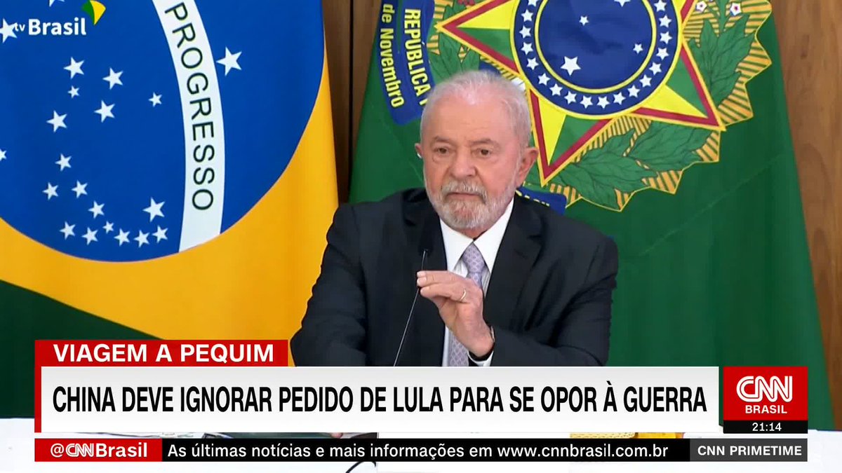O presidente Luiz Inácio Lula da Silva (PT) vai à China na segunda quinzena de março com a ideia de convencer as autoridades chinesas a participarem de um grupo de países que pede o fim da guerra da Ucrânia #CNNBrasilPrimeTime