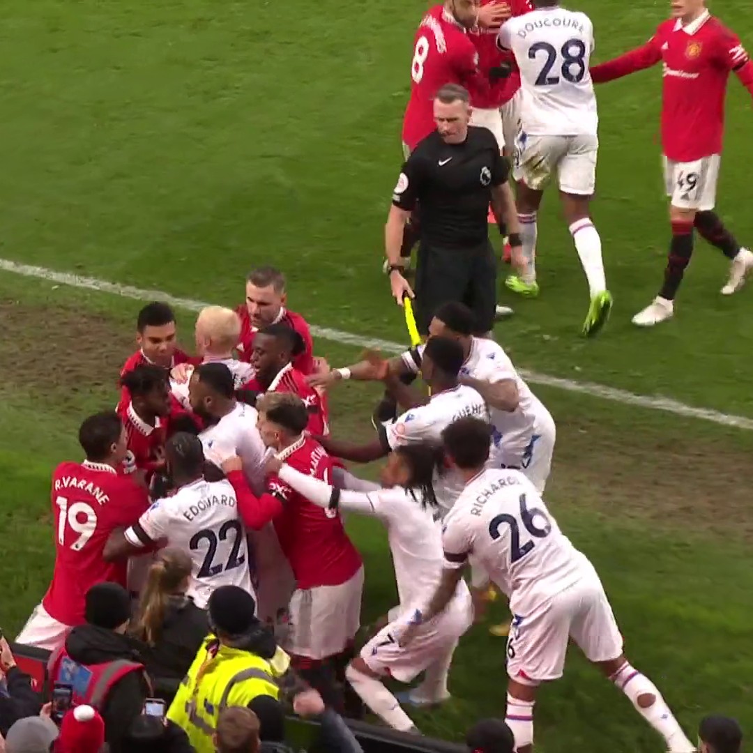 BREAKING: Manchester United and Crystal Palace have been charged following a mass confrontation between their players on Saturday 4th February 🚨
