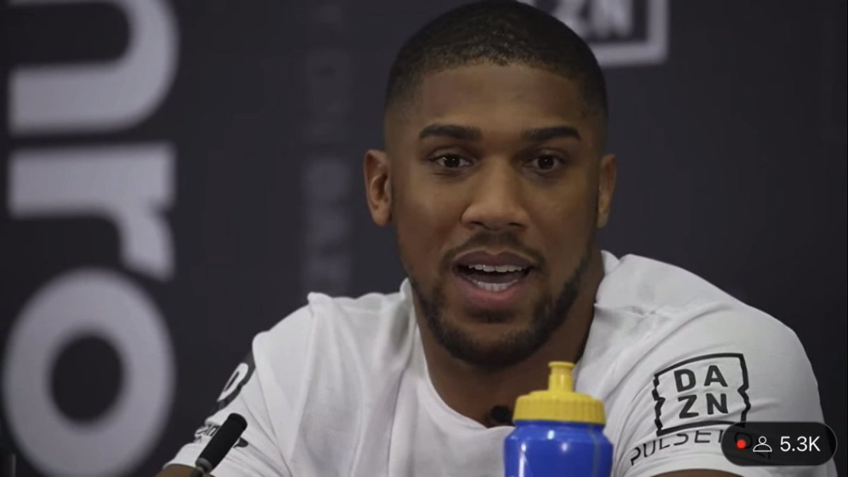 Anthony Joshua says money is the motivation for his return vs Jermaine Franklin on April 1st: "Money, money, money. I like making money, straight up." [📽️ Matchroom Boxing]