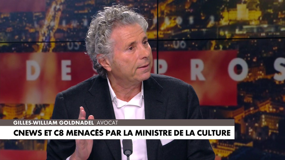 Gilles-William Goldnadel sur les propos de la ministre de la Culture : «Je considère qu'ils sont ignominieux et illicites» #HDPros2