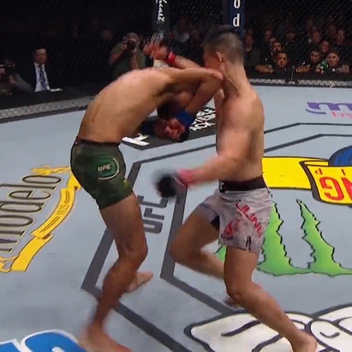 Never forget this CRAZY Yair Rodriguez “El Pantera” elbow 😱 Yair Rodriguez goes for interim featherweight gold in TWO DAYS at #UFC284!