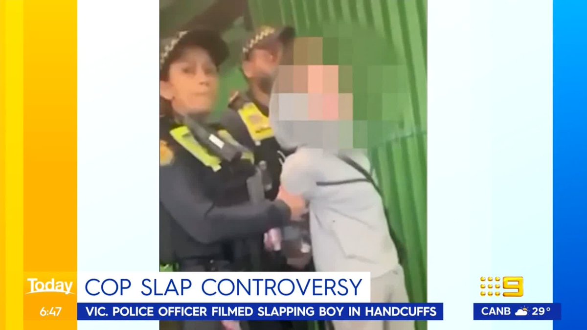 Footage of a Victorian Police Officer slapping an 11-year-old boy in handcuffs has the nation divided. The Chief Commissioner has defended the actions of the officer, where do you stand on this? #9Today | WATCH LIVE 5.30am