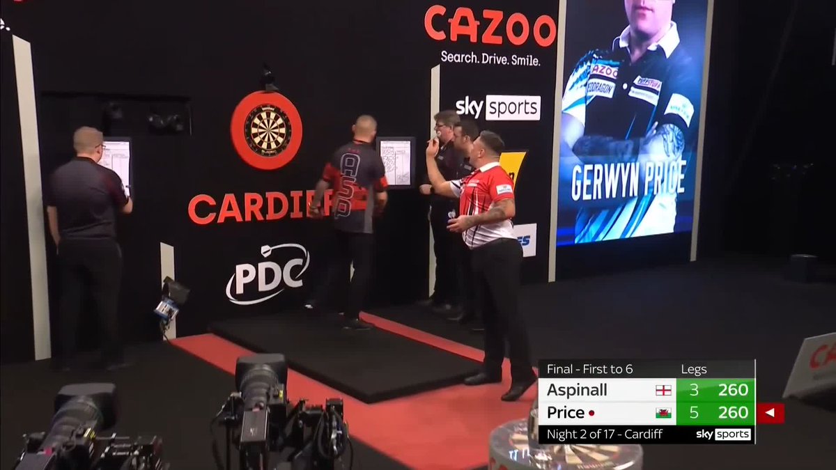 THE PRIDE OF WELSH DARTS!!! 🏴󠁧󠁢󠁷󠁬󠁳󠁿 Gerywn Price is the champion in Cardiff as he beats Nathan Aspinall 6-3 to prove his prowess in the Welsh capital. What a night and what an atmosphere 🙌 📺 | #PLDarts