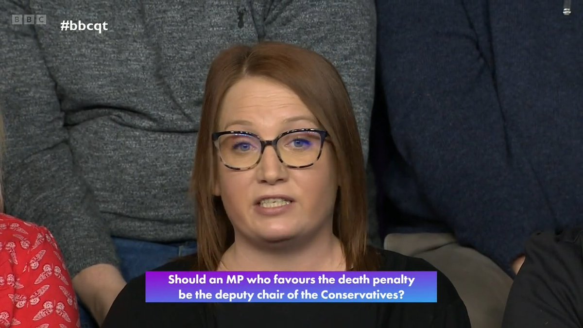 “I just find it absolutely astounding actually, that you’re sitting here…legitimising this promotion” This #bbcqt audience member criticises the appointment of Lee Anderson to deputy chairman of the Conservative Party #bbcqt