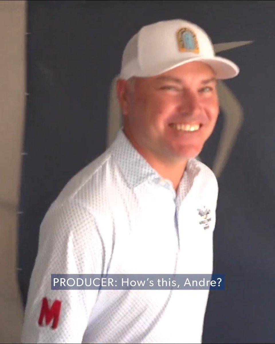 How could you not smile? 😁 41-year-old and Scottsdale local Andre Metzger Monday Qualified into the WM Phoenix Open and is making just his 2nd ever TOUR start. He couldn't help but soak in the scenes at golf's loudest hole.