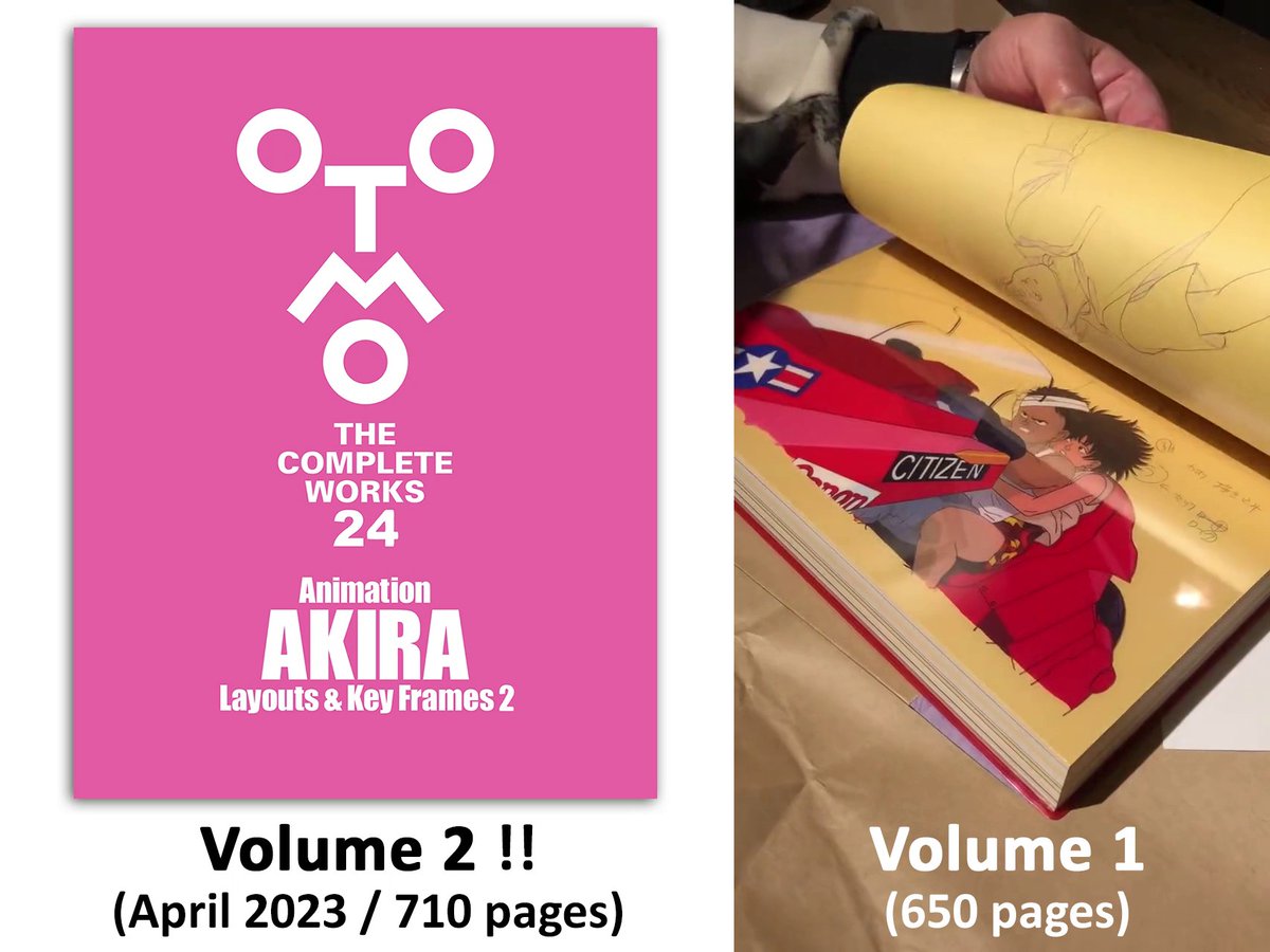 The 2nd amazing volume of Akira artbook is coming on April 3 🔥 "Animation AKIRA Layouts & Key Frames Vol.2" is even bigger than the 1st one (710 pages), and will also include cel reproductions. International preorders: Amazon JP >>