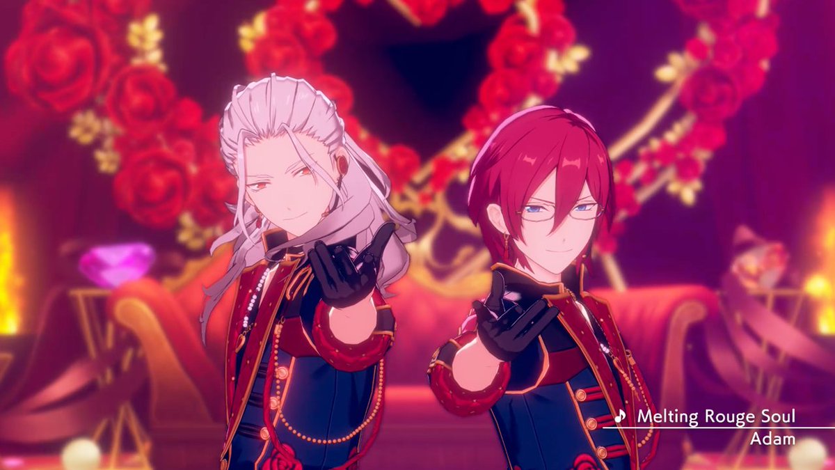 (8/9)【お知らせ】 2月15日よりイベント「ショコラ◆格別な一粒Rouge&Ruby」を開催予定です♪ 『Adam』が歌う1曲目のイベント楽曲「Melting Rouge Soul」のMVを先行公開します❗ MVはあんスタチャンネルでも公開中です🎶 #あんスタ