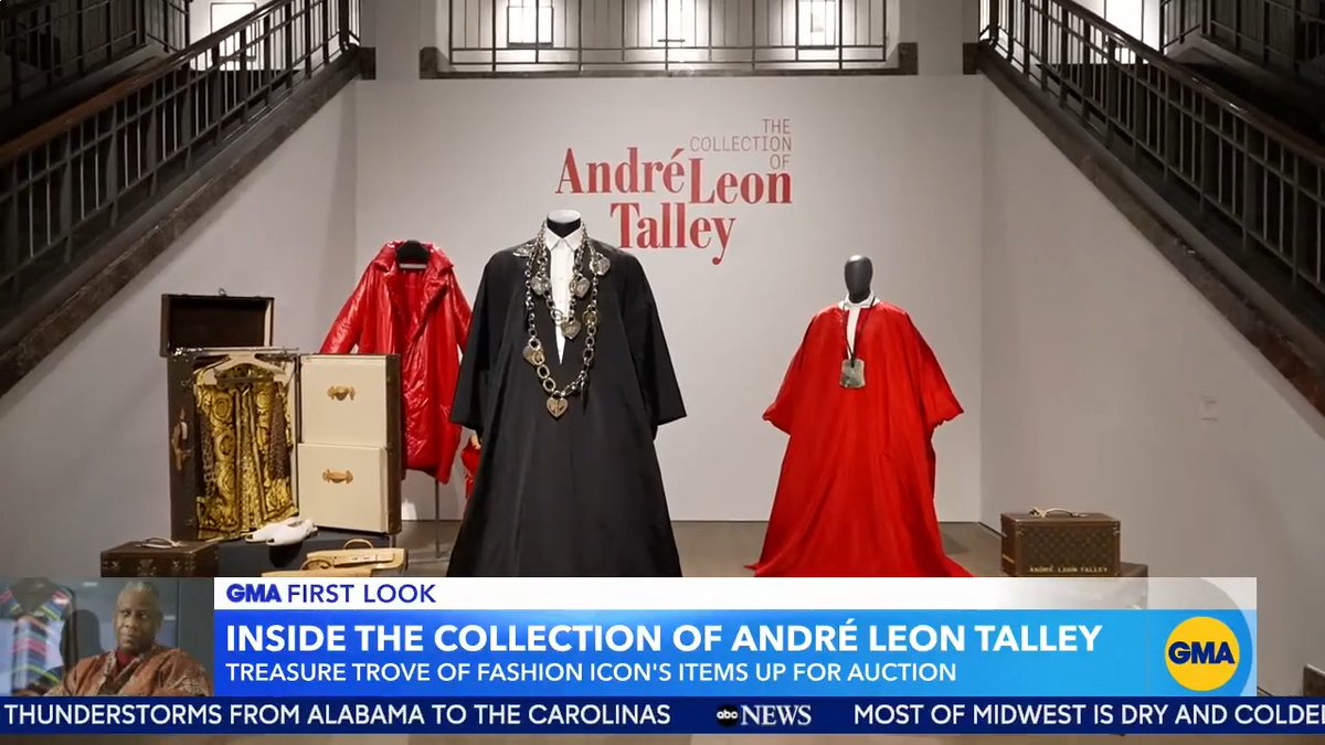 Get a first look at the collection of trailblazer and fashion icon André Leon Talley, who kept a treasure trove of items that are now going up for auction! Deborah Roberts has more.