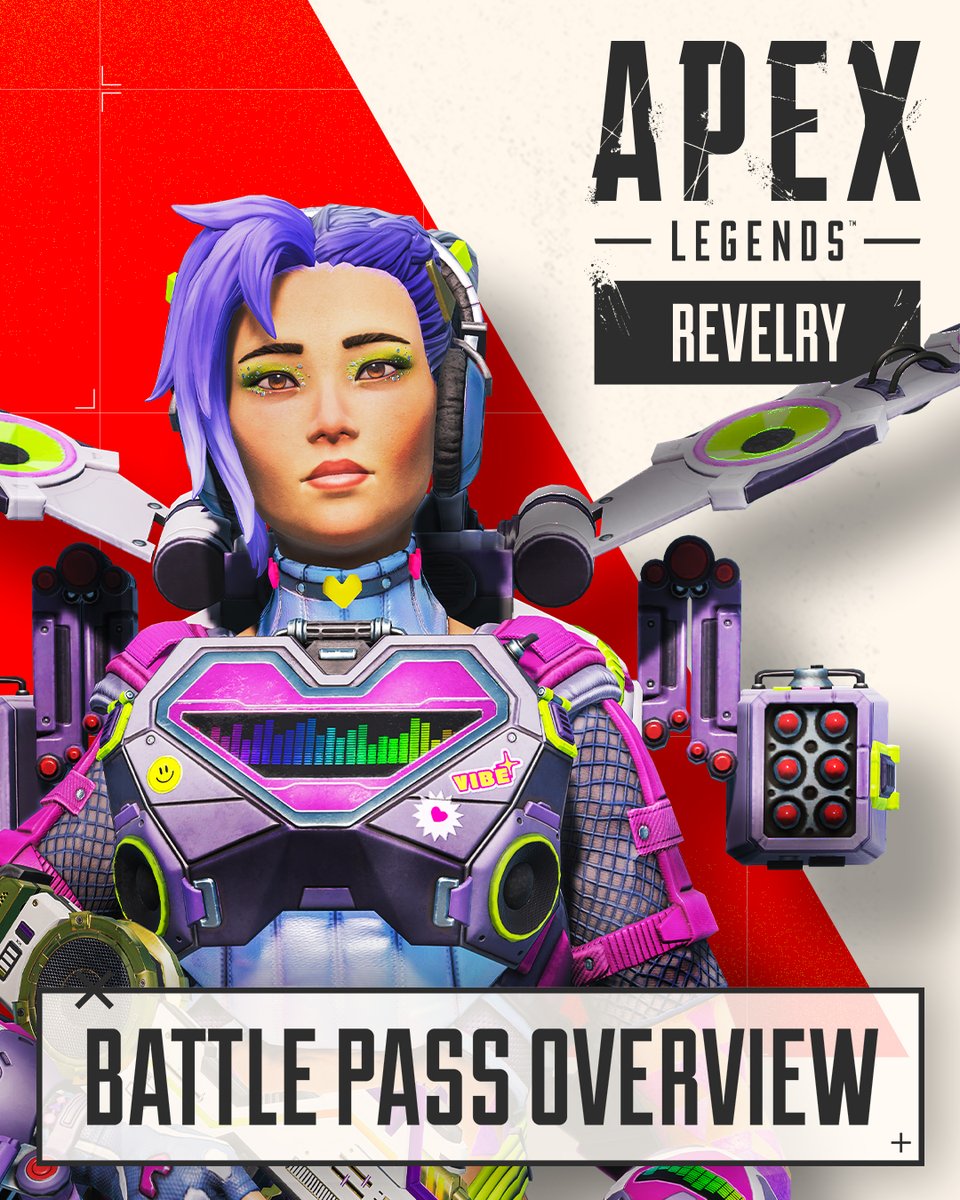 Slay your way through the Revelry Battle Pass and complete challenges to unlock rewards like Heartbeat Harmonizer Valkyrie, the reactive Headliner Mastiff, and Technocrat Crypto. All this and more arrives on Feb 14 ✨