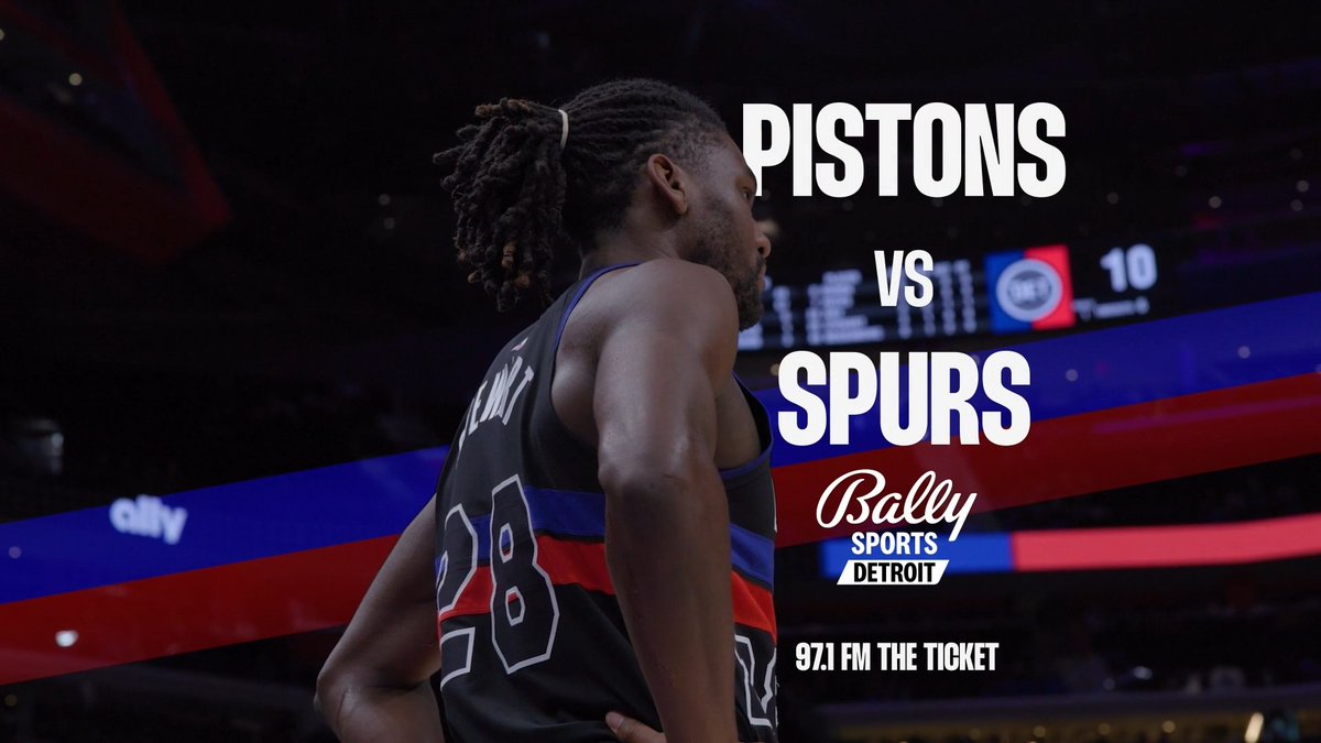 Friday night hoops. 🆚 San Antonio Spurs ⏰ 7PM ET 📺 @BallySportsDET 📻 97.1 The Ticket: