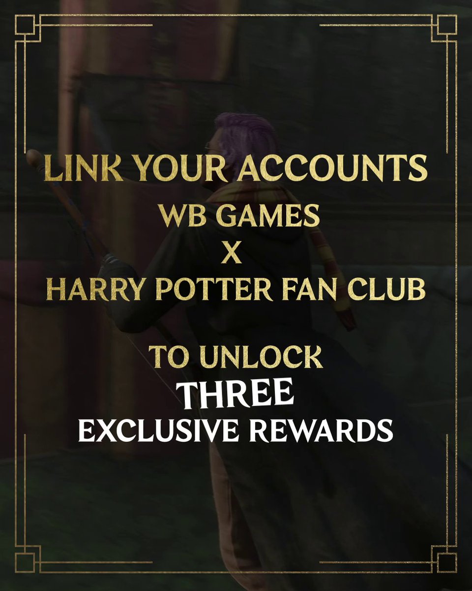 Represent your house and bring your wand into #HogwartsLegacy! Follow to link your WB Games and Harry Potter Fan Club accounts now to receive exclusive items both in-game and in Portrait Maker 🎁