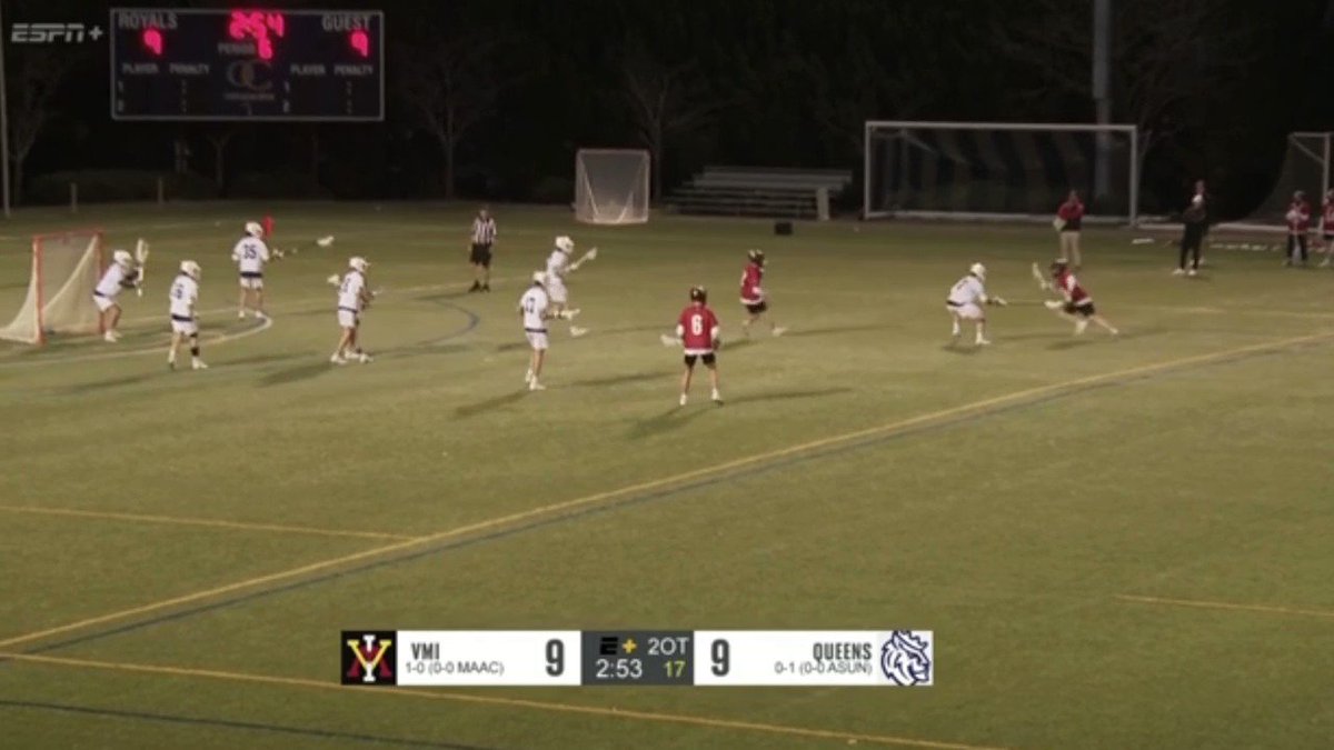 SCOUT RIPLEY! IT'S OVER! Scout Ripley scores the walk-off goal to help VMI go 2-0! #BuiltDifferent #VMIatQUE