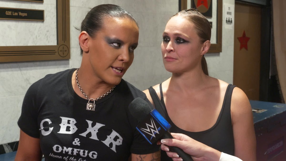 EXCLUSIVE: Ronda Rousey and Shayna Baszler are informed they will face Jesus alfaro and Nattie next week, but the two are confident they will break them once more. #SmackDown
