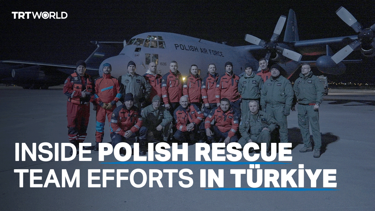 Following the devastating earthquakes that struck southern Türkiye, TRT World accompanies an emergency team from Poland from the moment they land in Türkiye to their efforts in rescue operations #TurkiyeQuakes