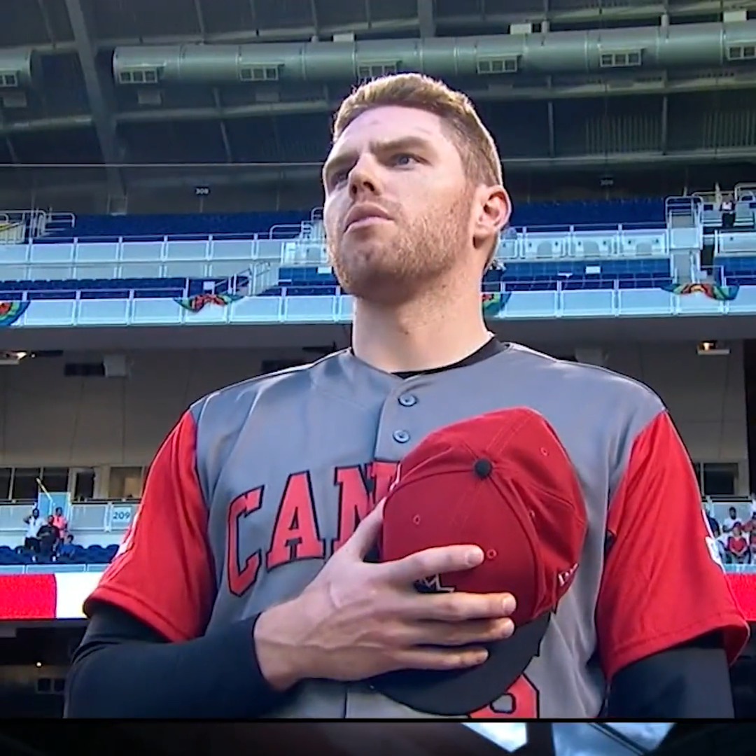 Playing for Canada means the world to Freddie Freeman. 🥹