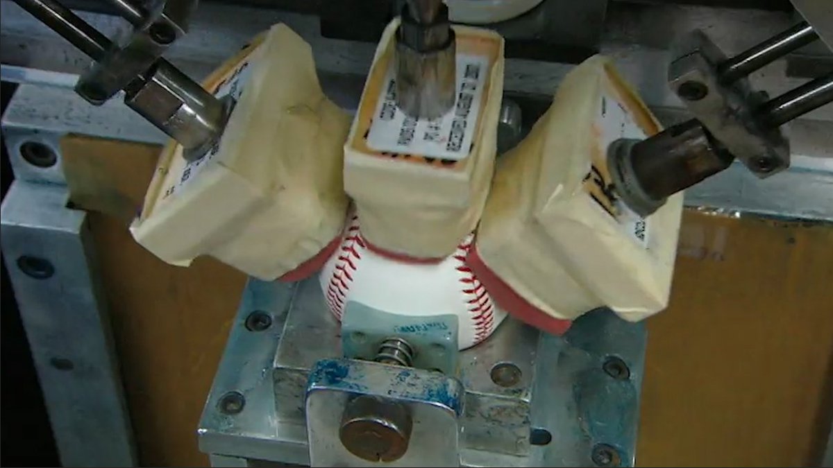 Seeing how a baseball is made is so satisfying ⚾️😍