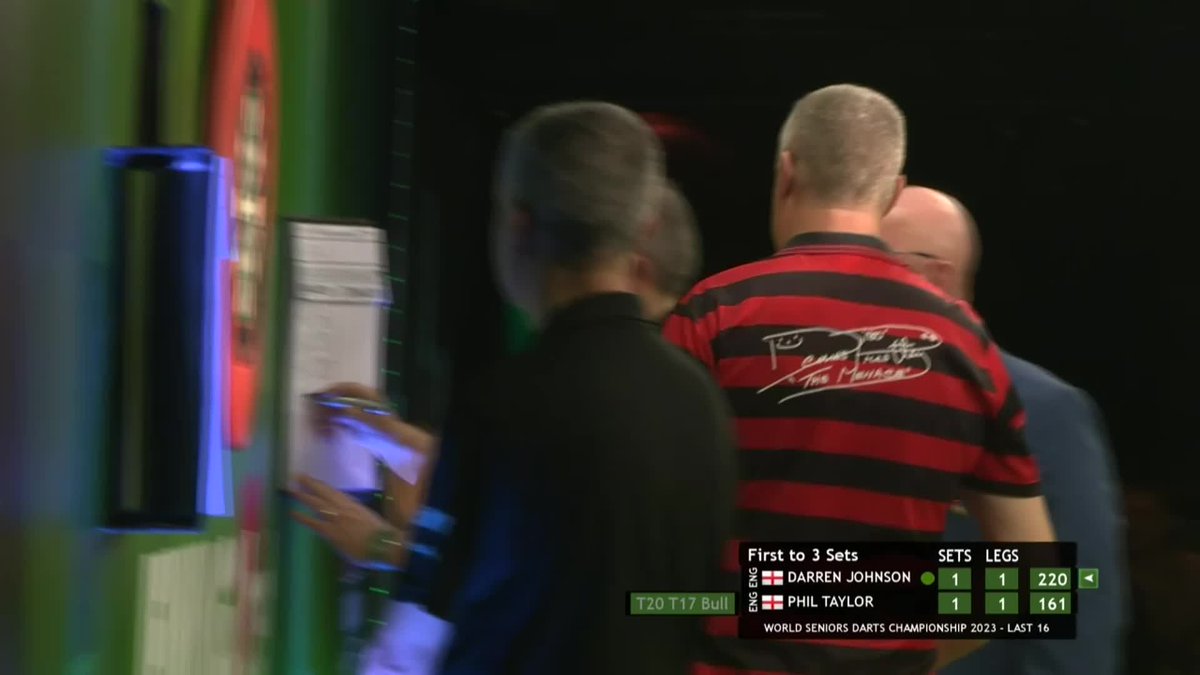 𝗖𝗹𝗮𝘀𝘀 𝗶𝘀 𝗽𝗲𝗿𝗺𝗮𝗻𝗲𝗻𝘁 ⚡️ A sensational 1️⃣6️⃣1️⃣ checkout from Phil Taylor 👀 #WorldSeniorsChampionship