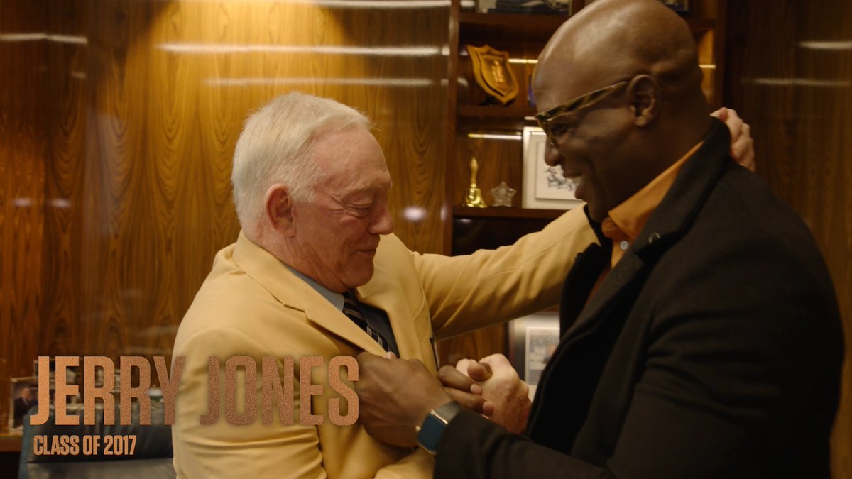 Considering he was drafted, came into the NFL and retired with the Dallas Cowboys, it was only appropriate for Jerry Jones to be the one to welcome D-Ware to Canton. Hall of Fame Knocks: Welcome to Canton ➡️ Saturday at 8:00 PM (EST) on NFL Network.