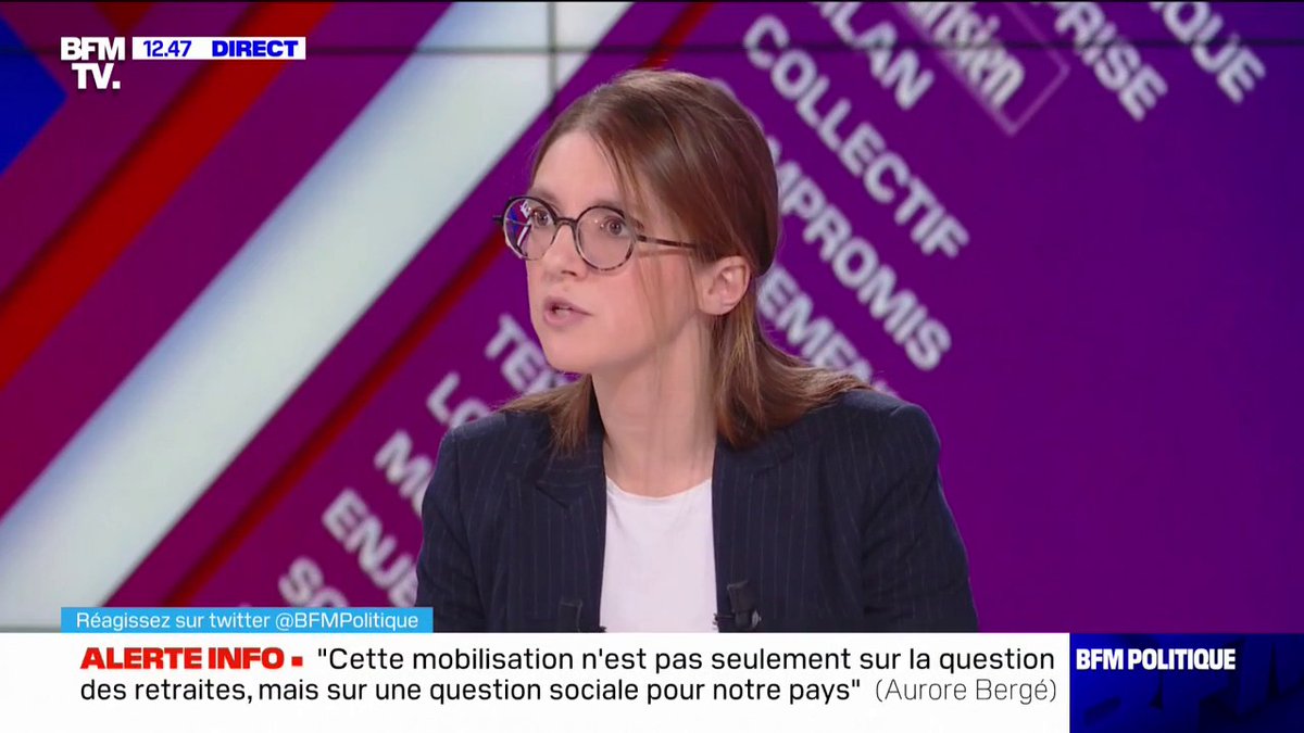 🔴⚡️ « C'est une logique de cyberharcèlement » dénonce @AuroreBerge à propos du tweet du député Louis Boyard sur le scrutin sur le repas à 1€ pour les étudiants.