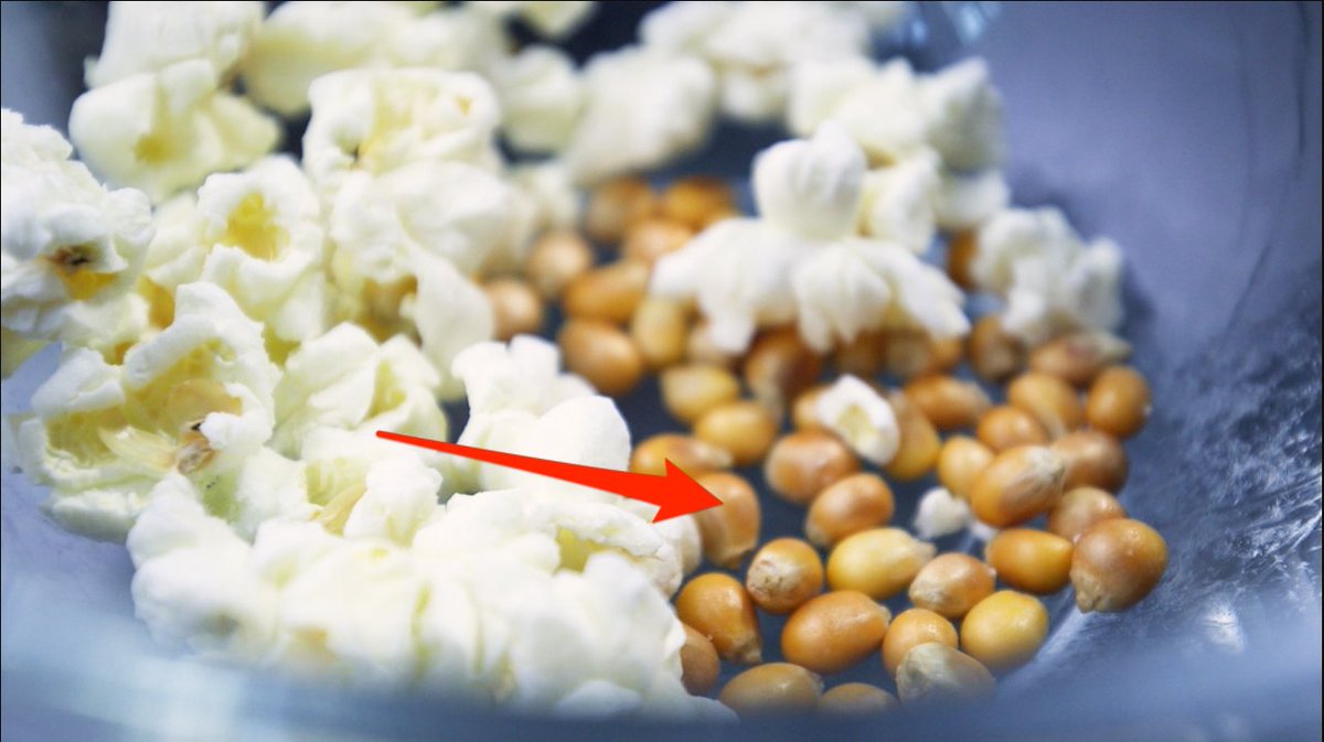 Unpopped kernels can be annoying — this is why they didn't turn into popcorn