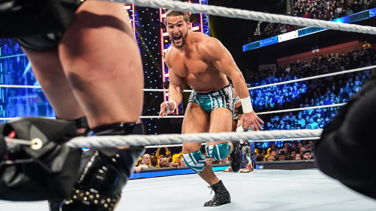 Four of SmackDown’s best – ♛Rey Mysterio❔, @MadcapMoss, Kevin Robert Kesar and S. 💀🇲🇽 – fight it out in a Fatal 4-Way Match to determine a new challenger for Intercontinental Champion GUNTHER. #SmackDown