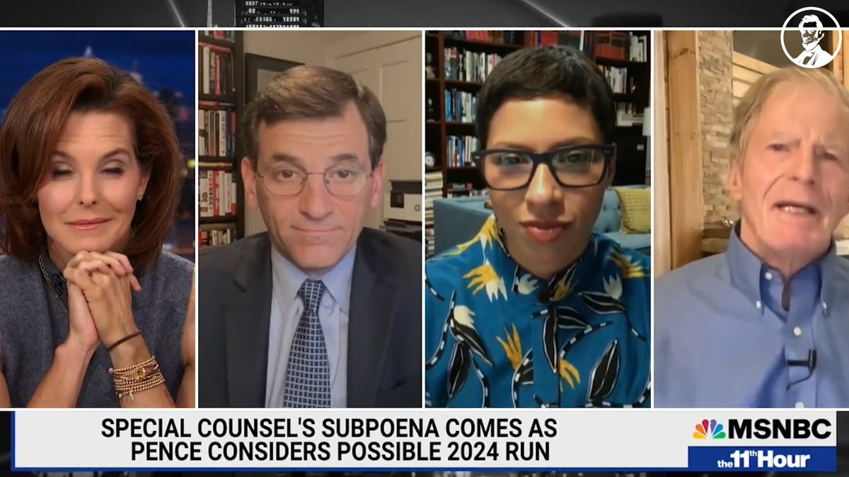 "The FBI can search Mike Pence's home everyday for the next twenty years and they're not going to find the spine of Mike Pence" - Stuart Stevens on MSNBC