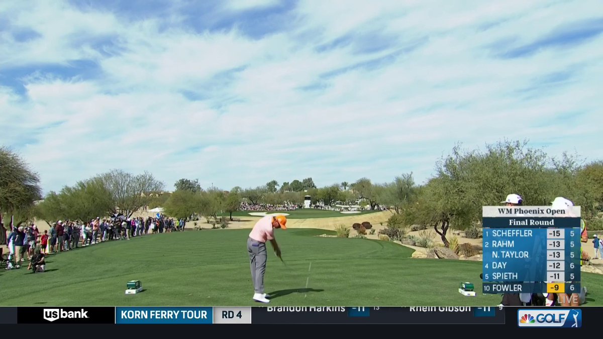 RICKIE FOWLER HOLE-IN-ONE ON THE 7TH AT THE @WMPHOENIXOPEN! 🔥 📺: Golf Channel and Peacock