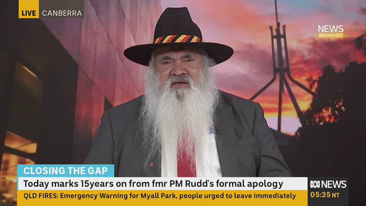 Today marks 15 years since Kevin Rudd's apology to the Stolen Generations, and the anniversary is being marked with fresh investment towards Closing the Gap. Senator Patrick Dodson says it was a significant day & the money will go a long way to improve housing and water supply.