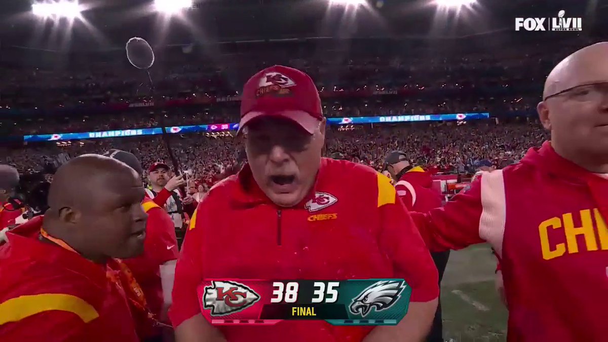 ANDY REID JUST WON HIS THIRD SUPER BOWL RING 💍 💍 💍