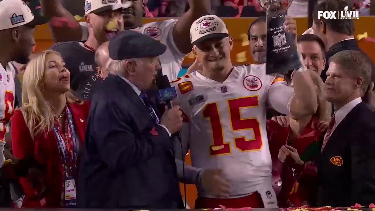 Ladies and gentlemen, your #SuperBowlLVII MVP, Patrick Mahomes II! 🏆 Kansas City Chiefs