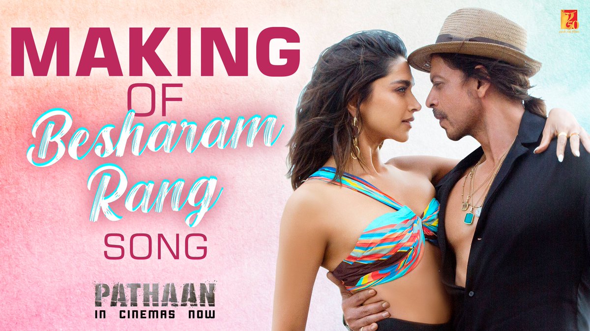 The song which became a vibe! Watch how #BesharamRang was shot and experience the journey of the cast and crew now! Book your tickets now - | Celebrate #Pathaan with #YRF50 only at a big screen near you, in Hindi, Tamil and Telugu