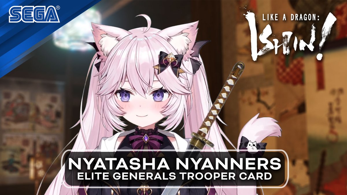 Nyatasha Nyanners (Nyatasha Nyanners 👻) joins the Shinsengumi in Like a Dragon: Ishin! Available to download free at launch! #LikeaDragonIshin
