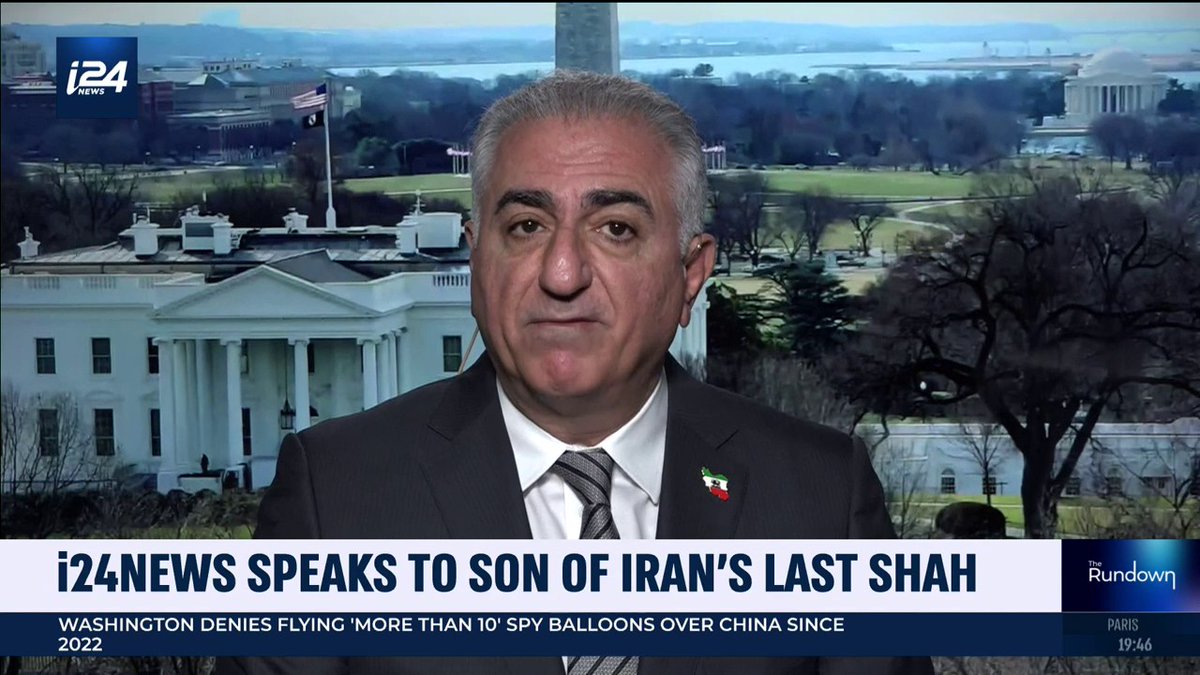 'The solution is to find something beyond this regime.. the regime has always been the problem itself' Reza Pahlavi, the son of #Iran's last Shah, tells Christian Malard that the West must go beyond 'maximum pressure' and increase support for the Iranian people #TheRundown | @calev_i24