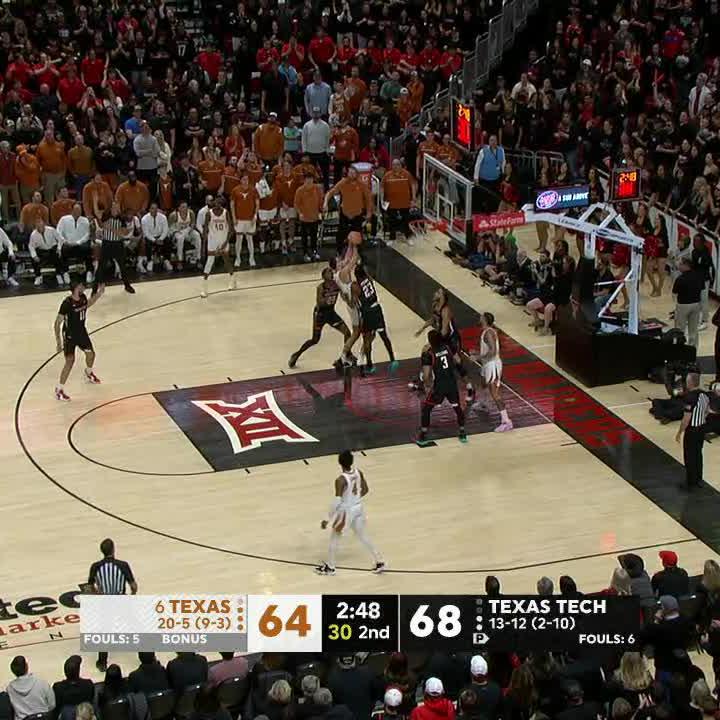 Texas Tech has No. 6 Texas on the ropes 👀 📺: ESPN