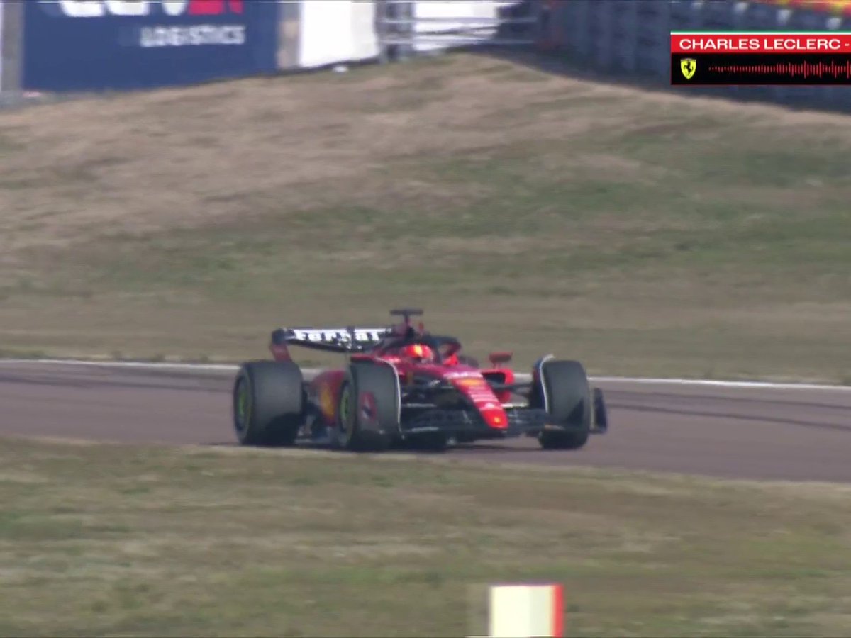 Charles Leclerc takes the 2023 Ferrari out on track for the first time! 🤗
