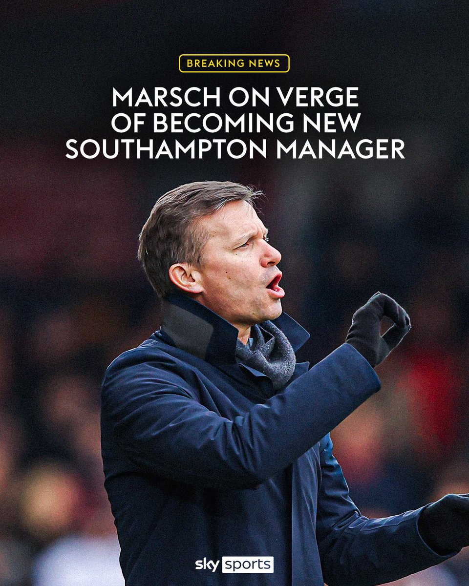 BREAKING: Jesse Marsch is on the verge of becoming the new Southampton manager a week after being sacked by Leeds 🚨