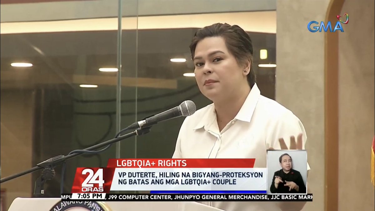 VP Sara Duterte, hiling na bigyang-proteksyon ng batas ang mga LGBTQIA+ couple #24Oras