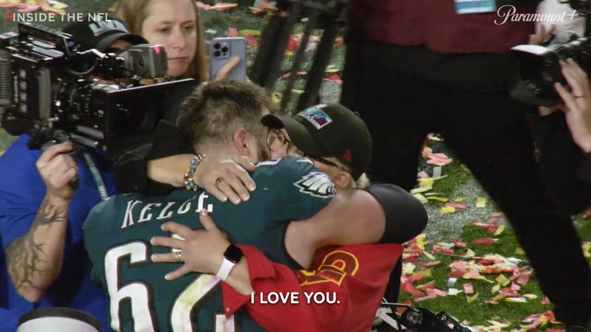 Mama Kelce finding Travis and Jason after the game is so great. She knew one will be on the losing end. But the moment with Jason was still very emotional. This got me... (🎥 NFL Films)