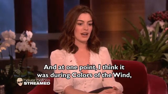 Anne Hathaway told me about her first kiss.