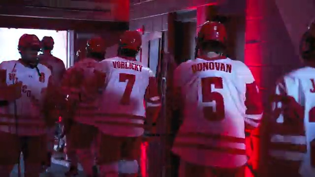 "My NHL" - Shay Donovan (Shay Donovan) "Unless I get really hot here" - Also Shay Donovan #WisconsinHockeyAllAccess || #SeniorDay