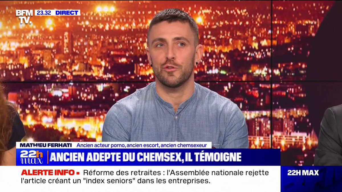 💬 "C'est une chute, on perd les repères, c'est indescriptible" Ancien adepte du chemsex, Mathieu Ferhati témoigne ⤵