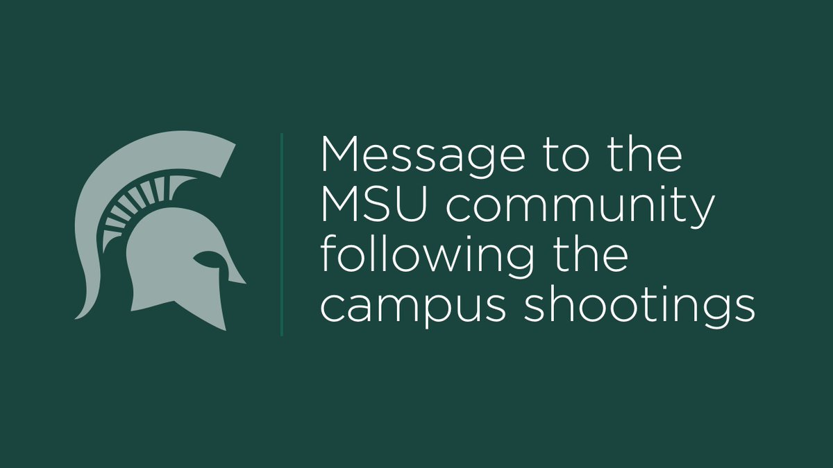 Grief is a profoundly personal thing, and we know the healing process will not be swift. We must take time to think, mourn and be together. We encourage everyone to honor their feelings and find comfort and solace in the close bonds that knit together our Spartan family.