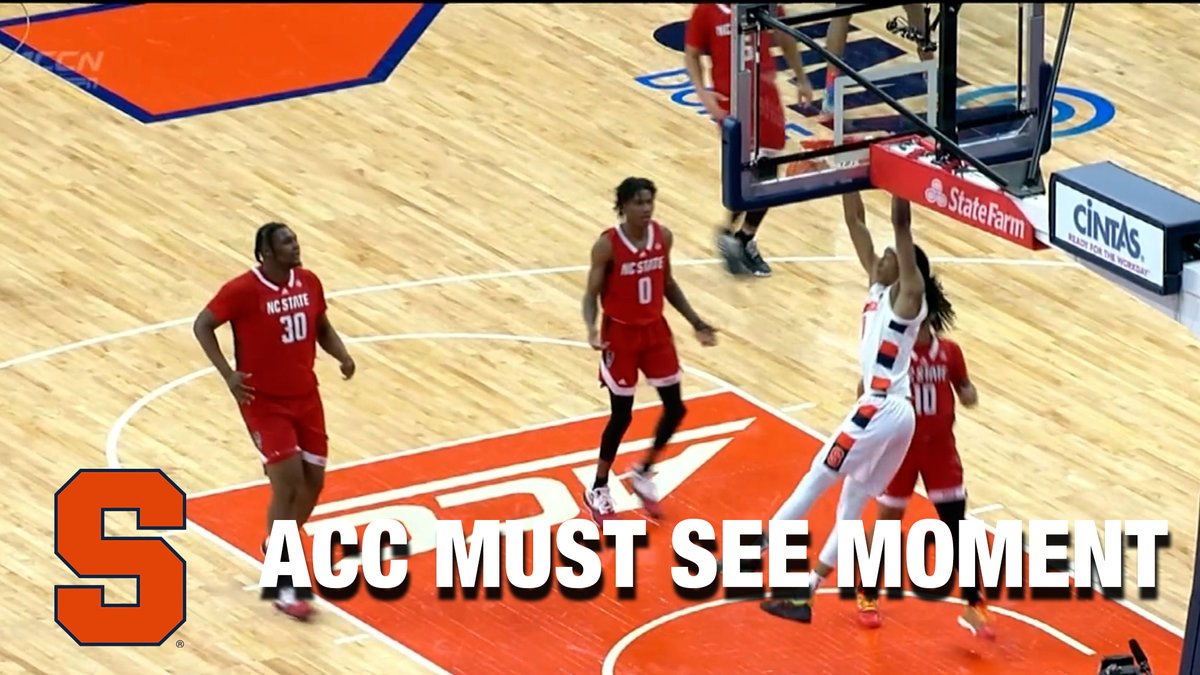 Judah Mintz found Maliq Brown for two transition dunks in less than two minutes! Syracuse Men’s Basketball | #ACCMBB