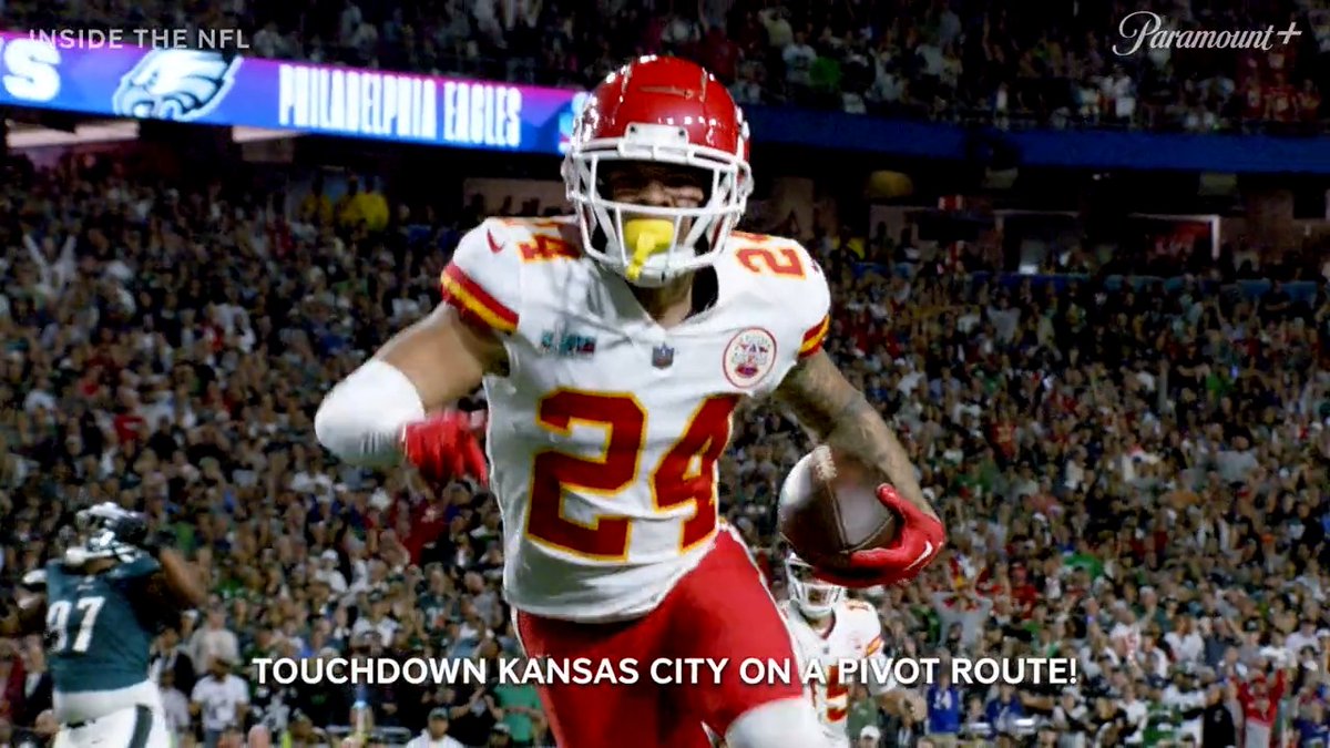 4th quarter, Super Bowl on the line... Patrick Mahomes II made sure to still retrieve 9's first TD ball 🙌