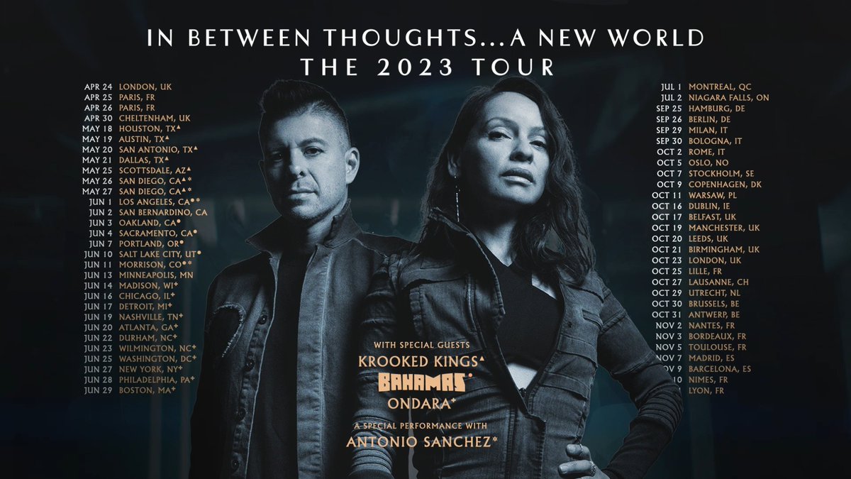 New album, new video &amp; a 2023 global tour! In Between Thoughts…A New World is available for pre-order featuring the new video for “Descending To Nowhere" OUT NOW! Tickets to the global tour on sale Friday, presale &amp; preorders available at -HQ