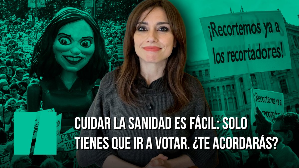 "Cuidar la sanidad es fácil: solo tienes que ir a votar. ¿Te acordarás?", por Marta Flich